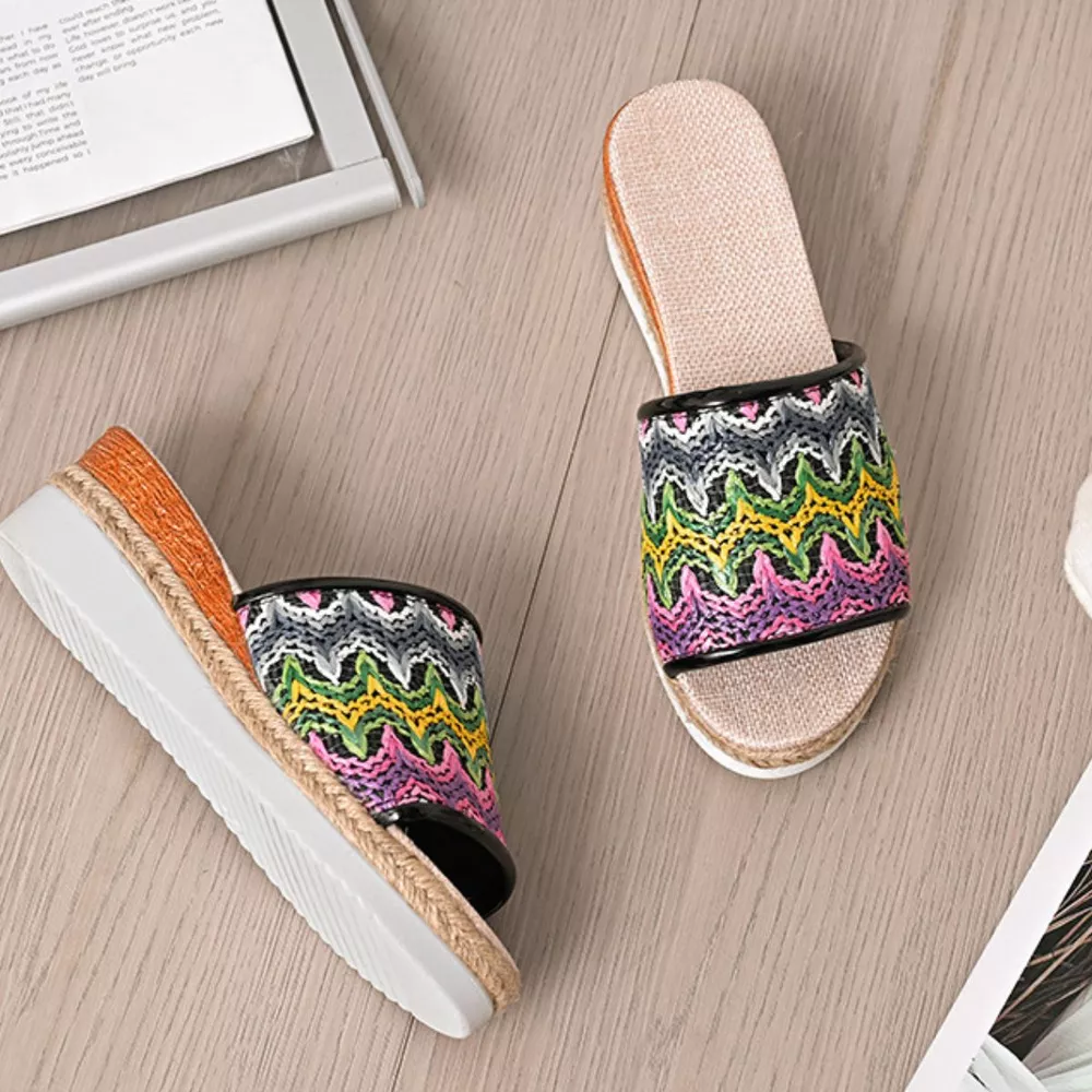 Open Toe Wedge Sandals, image 5