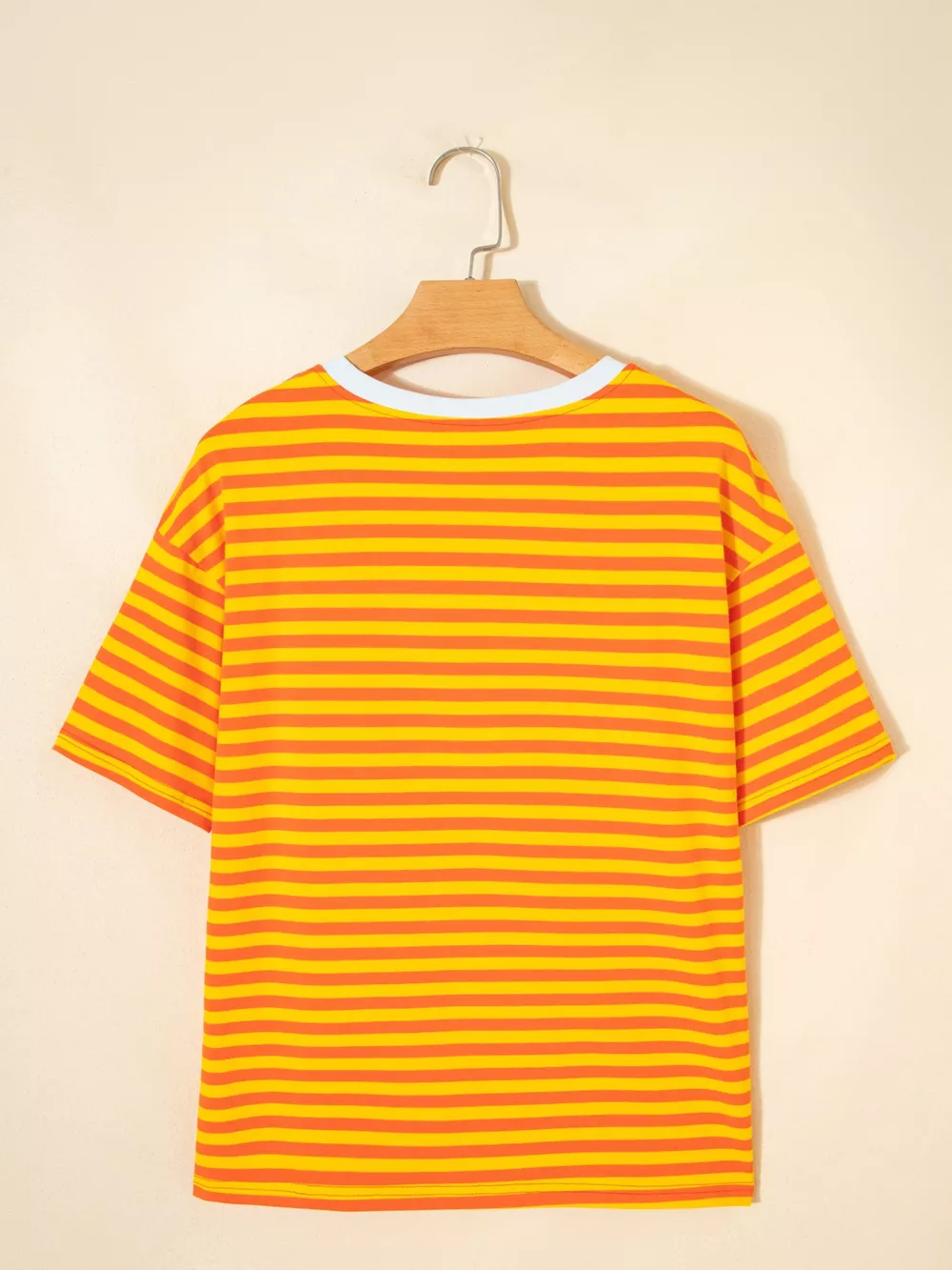 Striped Round Neck Casual T-Shirt, image 10