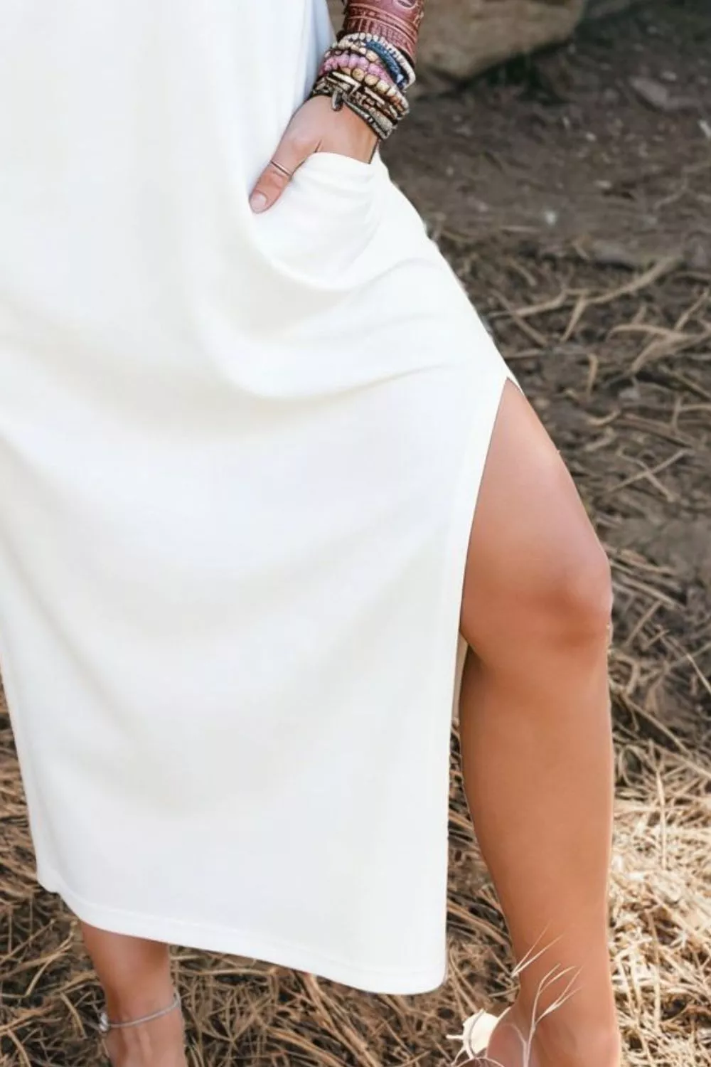 Leopard Bowknot Casual Midi Dress, image 3