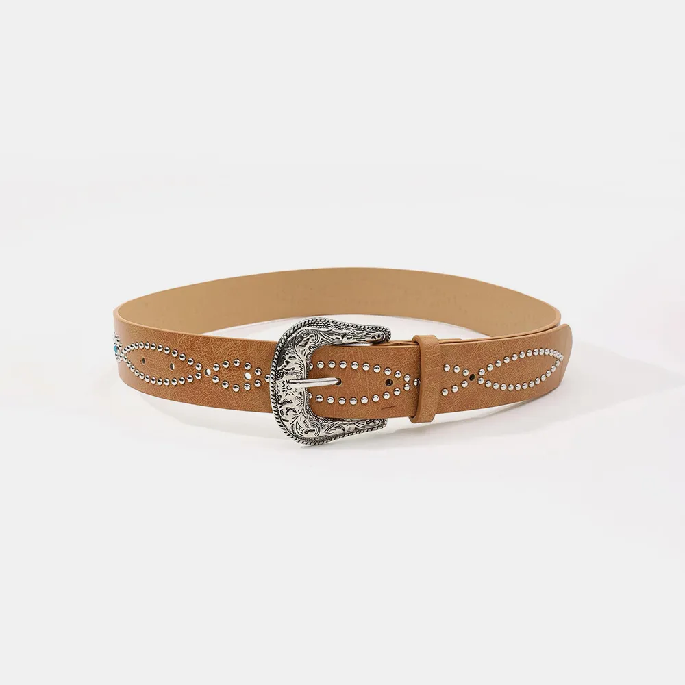 PU Leather Rhinestone Belt, image 8
