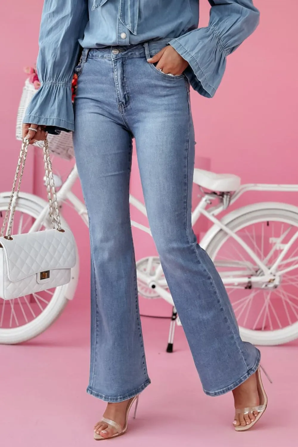 Bootcut Jeans with Pockets