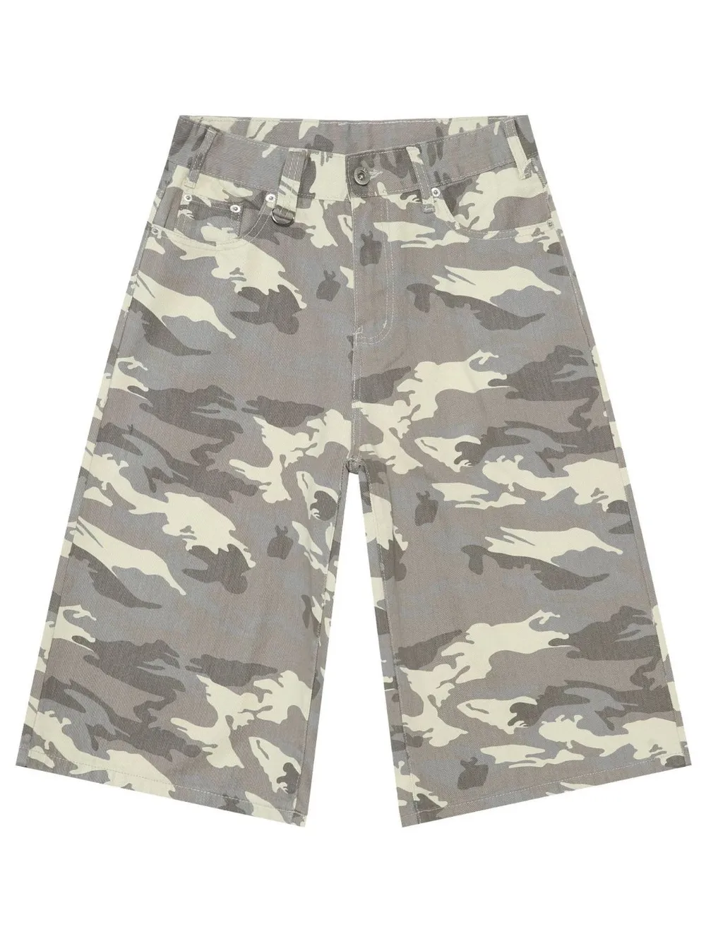 Men's Wide Leg Denim Shorts, image 12