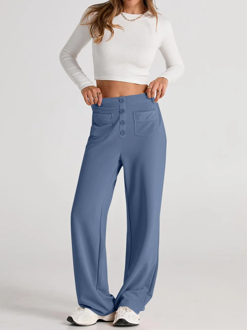 High Waist Wide Leg Pants, image 8