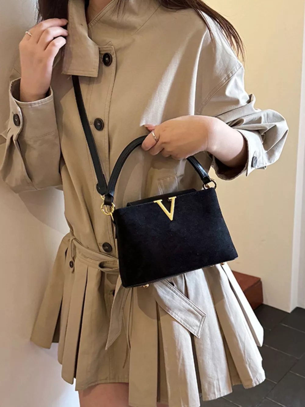 Top Handle Crossbody Bag