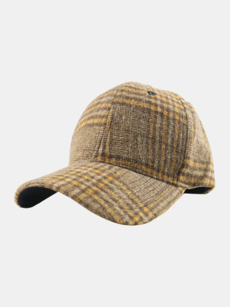 Plaid Adjustable Cotton Baseball Cap, image 6