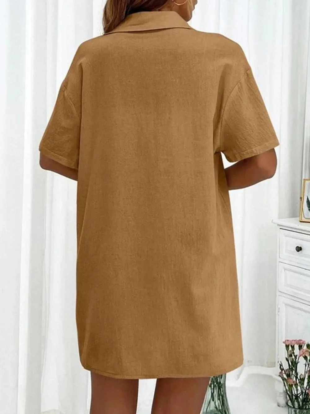 Button Up Shirt and Drawstring Shorts Set, image 24