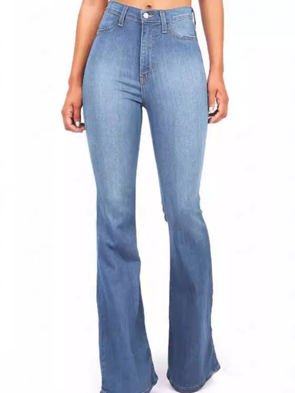Full Size High-Waisted Bootcut Jeans Plus Size, image 5