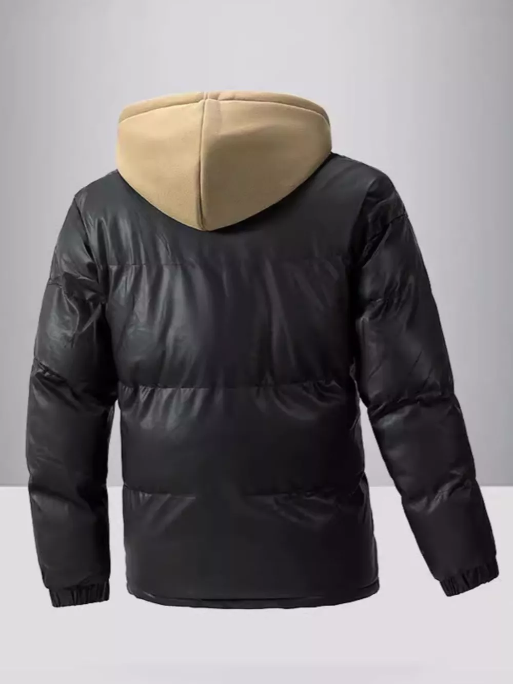 Men's Plus Size Zip Up Long Sleeve Hooded Jacket, image 3