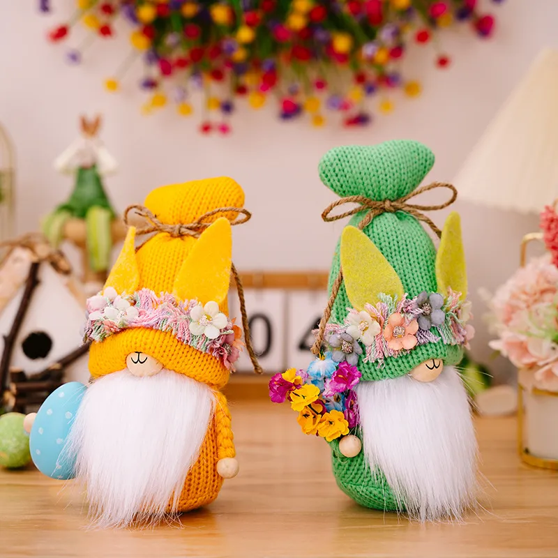 Easter Knit Faceless Doll, image 3