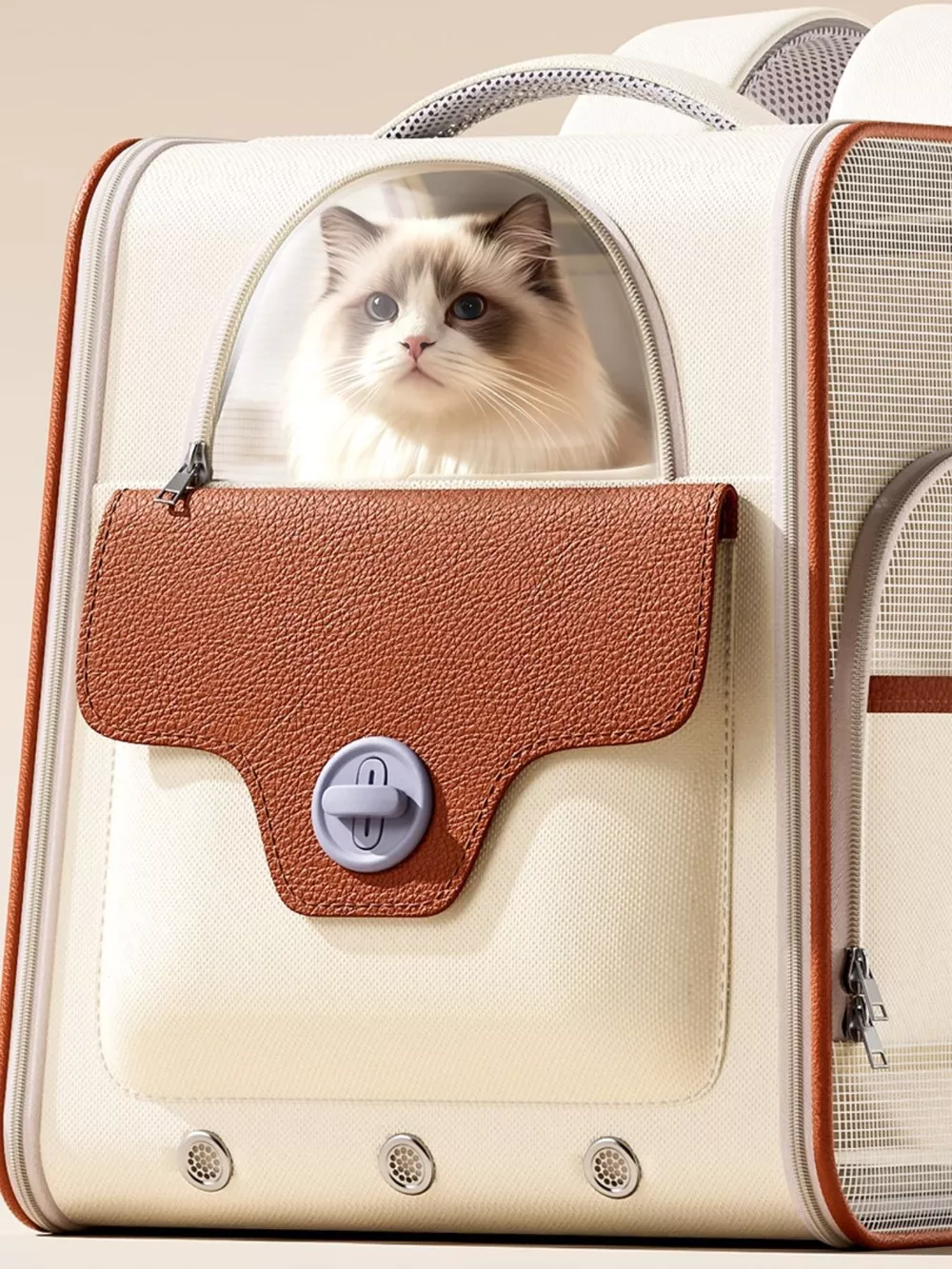 Portable Breathable Pet Carrier Backpack, image 2