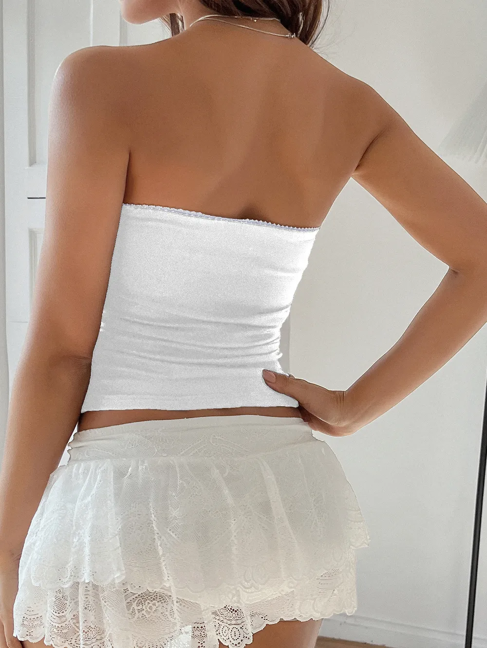 Bow Detail Tube Top, image 16