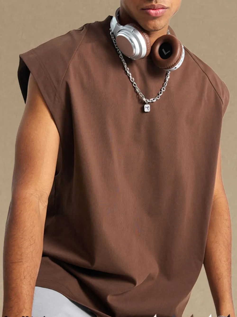 Men's Round Neck Tank, image 5