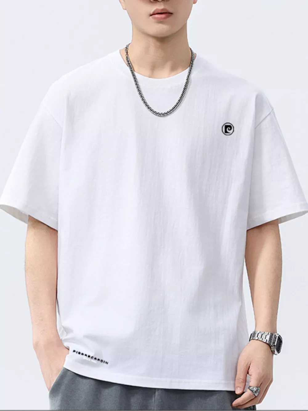 Men's Full Size Oversized Round Neck Short Sleeve T-Shirt Plus Size, image 9