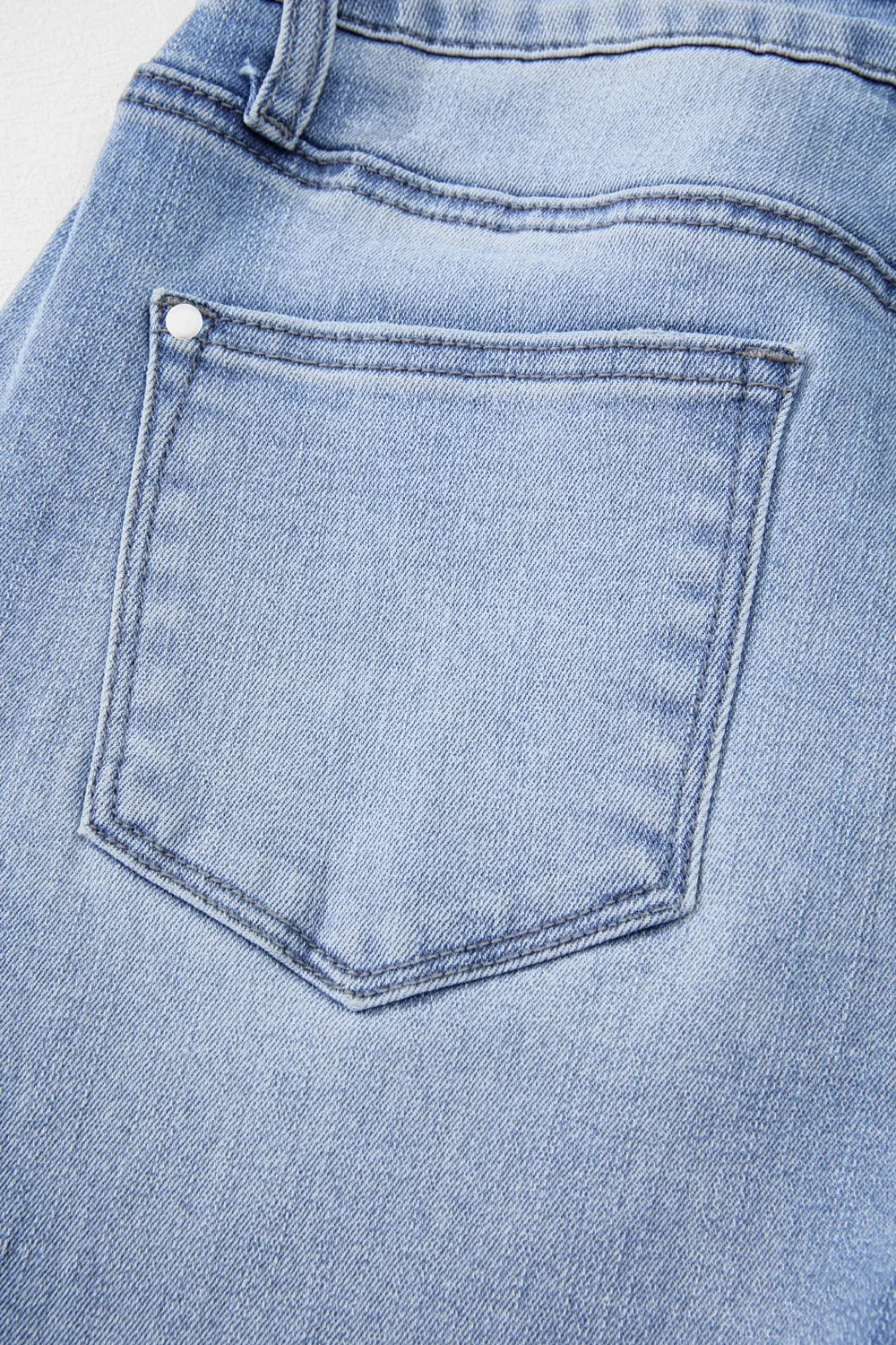 Mineral Wash Raw Hem High Waist Flared Jeans, image 16