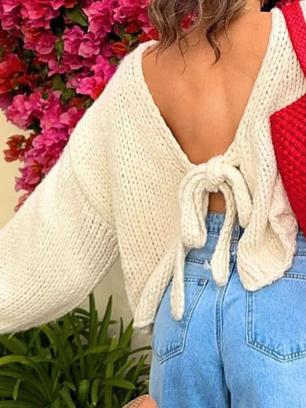 Tied Drop Shoulder Cardigan, image 12