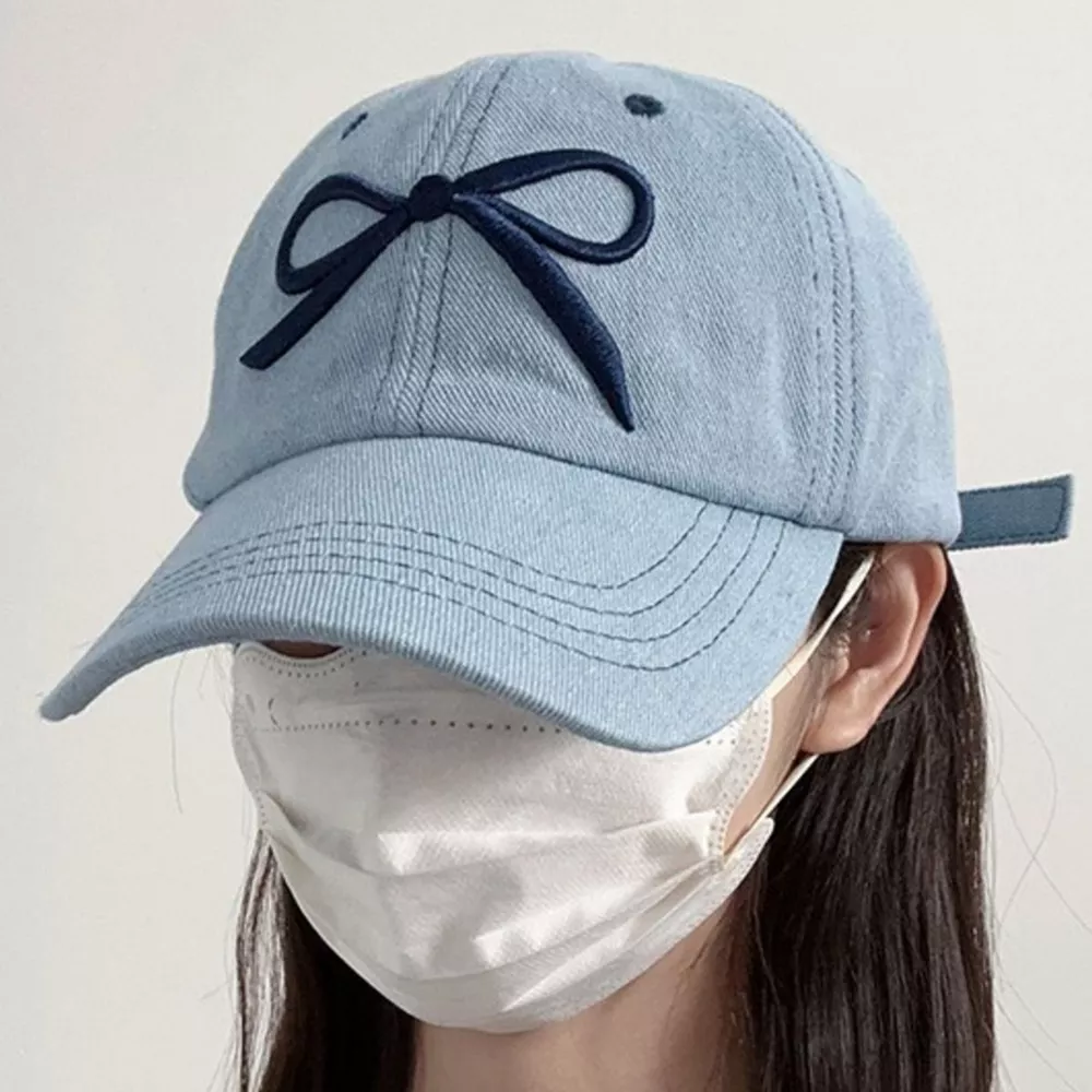 Embroidered Bow Baseball Cap, image 4