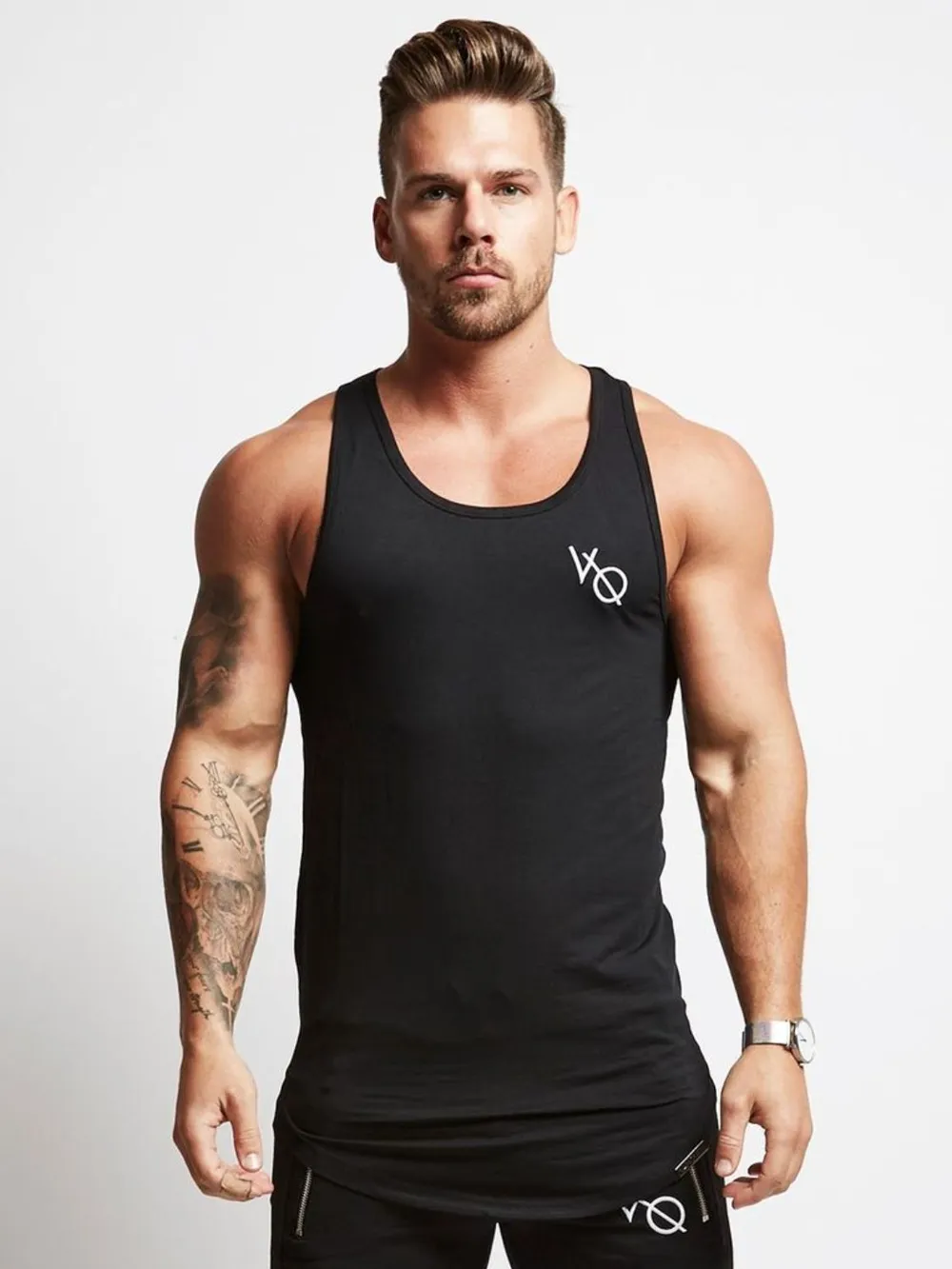 Men's Round Neck Racerback Tank, image 3