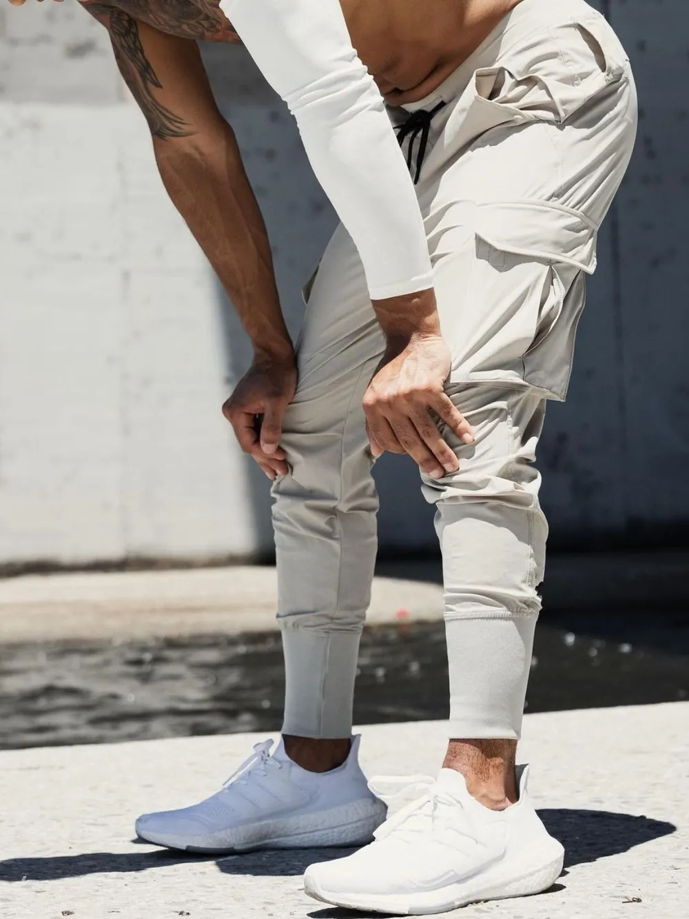 Men's Plus Size Drawstring Joggers with Pockets, image 5