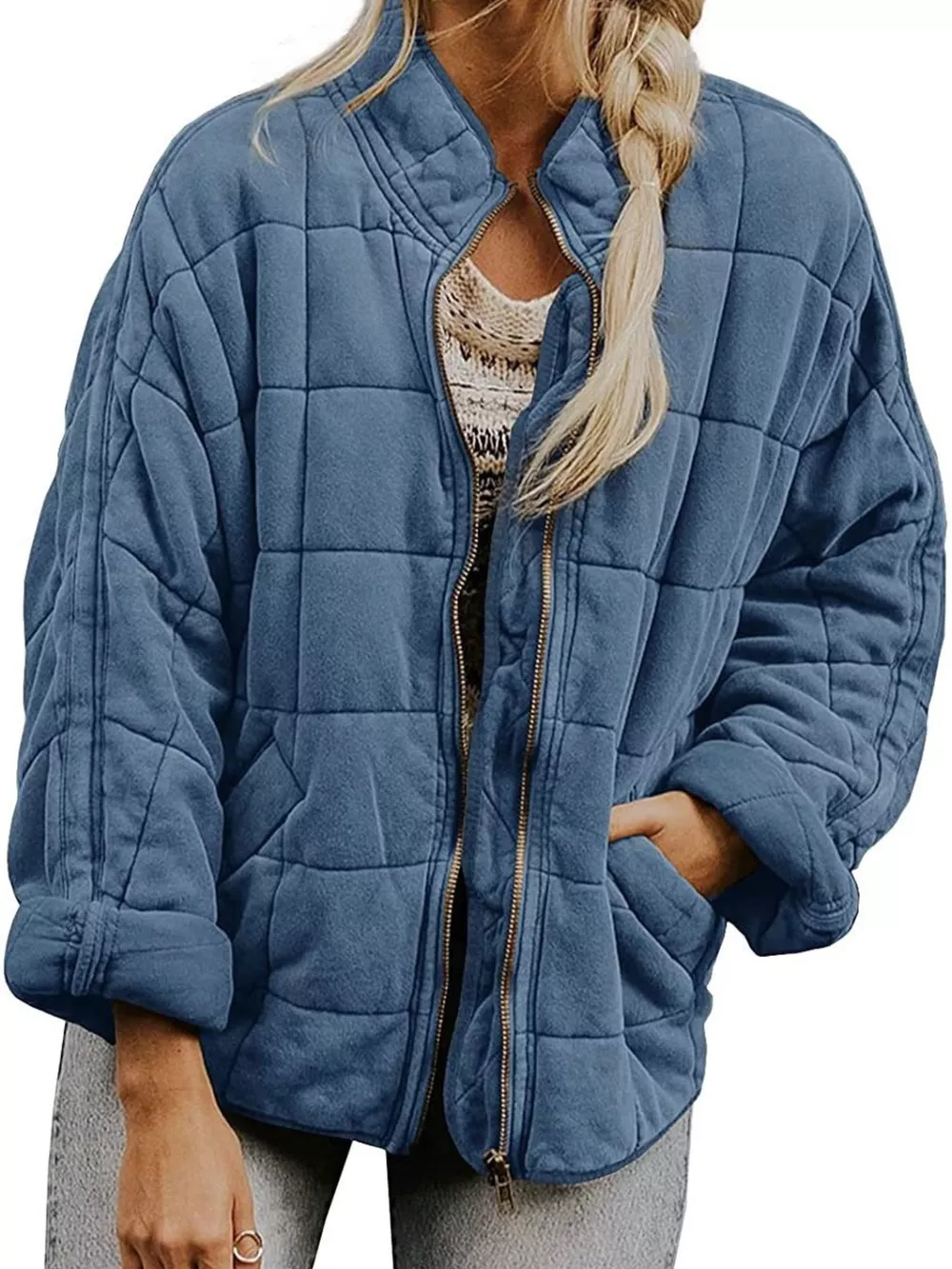Quilted Zip Up Outerwear, image 25