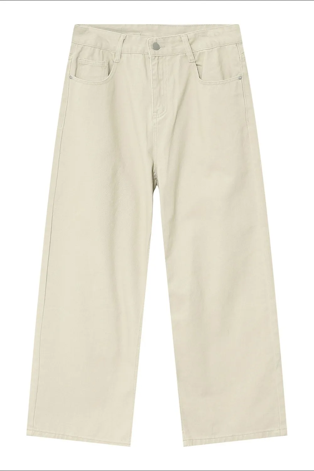 Pocketed Wide Leg Men's Jeans
