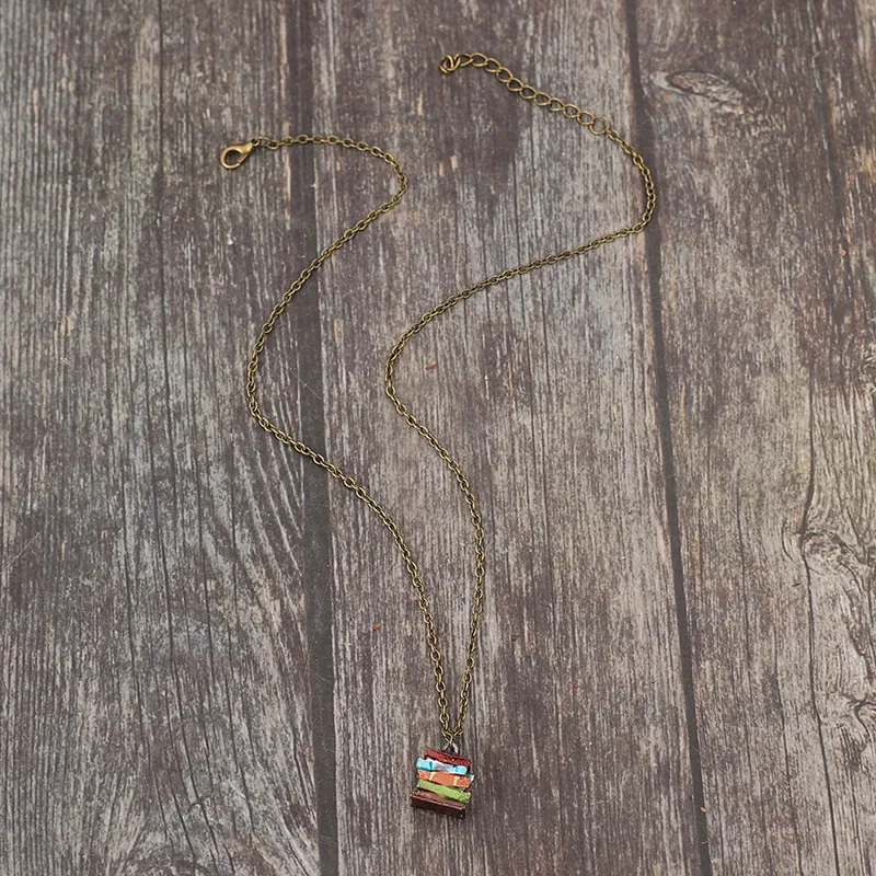 Alloy Books Pendant Necklace, image 2