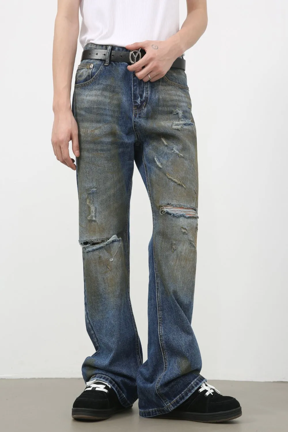 Men's Distressed Jeans