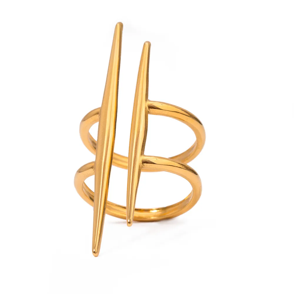 Stainless Steel Asymmetrical Ring, image 4