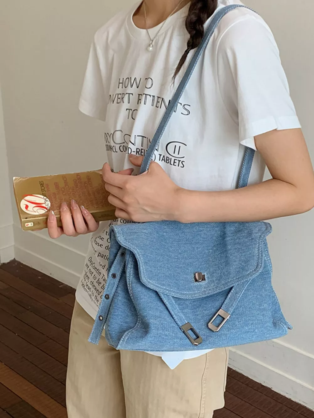 Causal Flap Crossbody Bag, image 4
