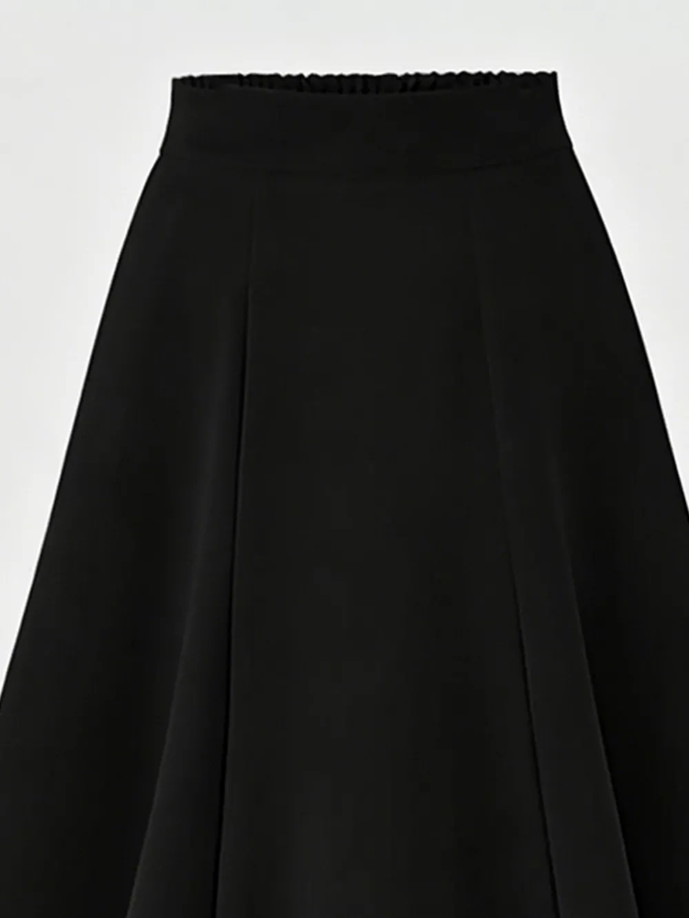 A-Line Midi Skirt with Elastic Waistband, image 15
