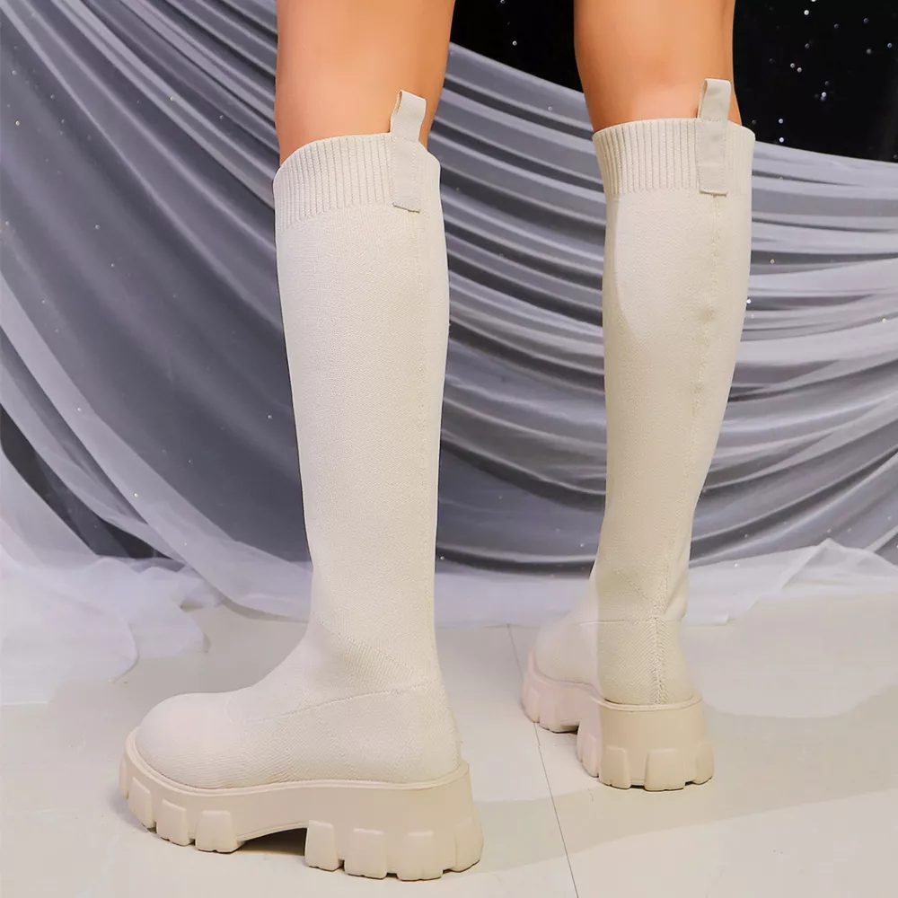 Chunky Platform Knee High Boots, image 9