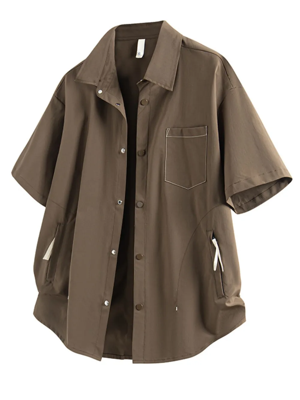 Men's Full Size Snap Down Short Sleeve Shirt Plus Size, image 3