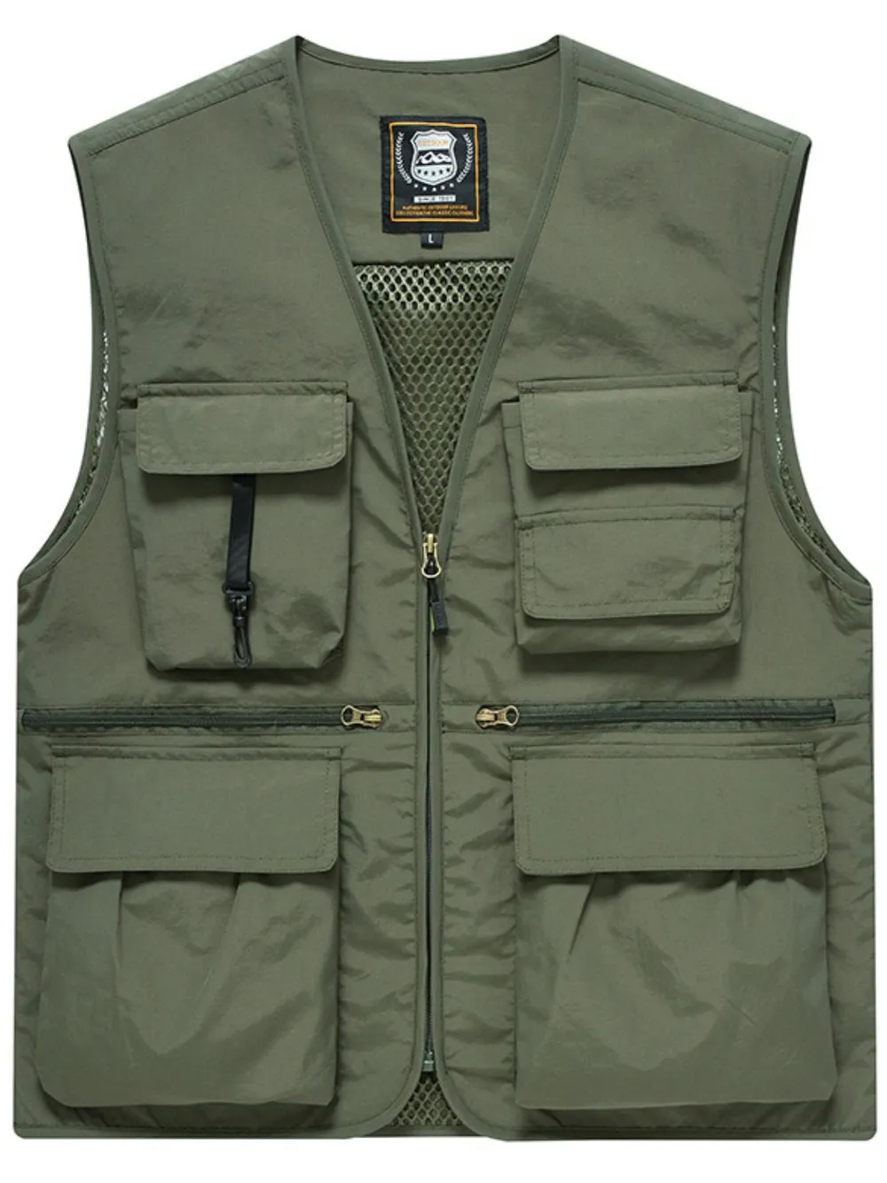 Men's Plus Size Zip Up Vest