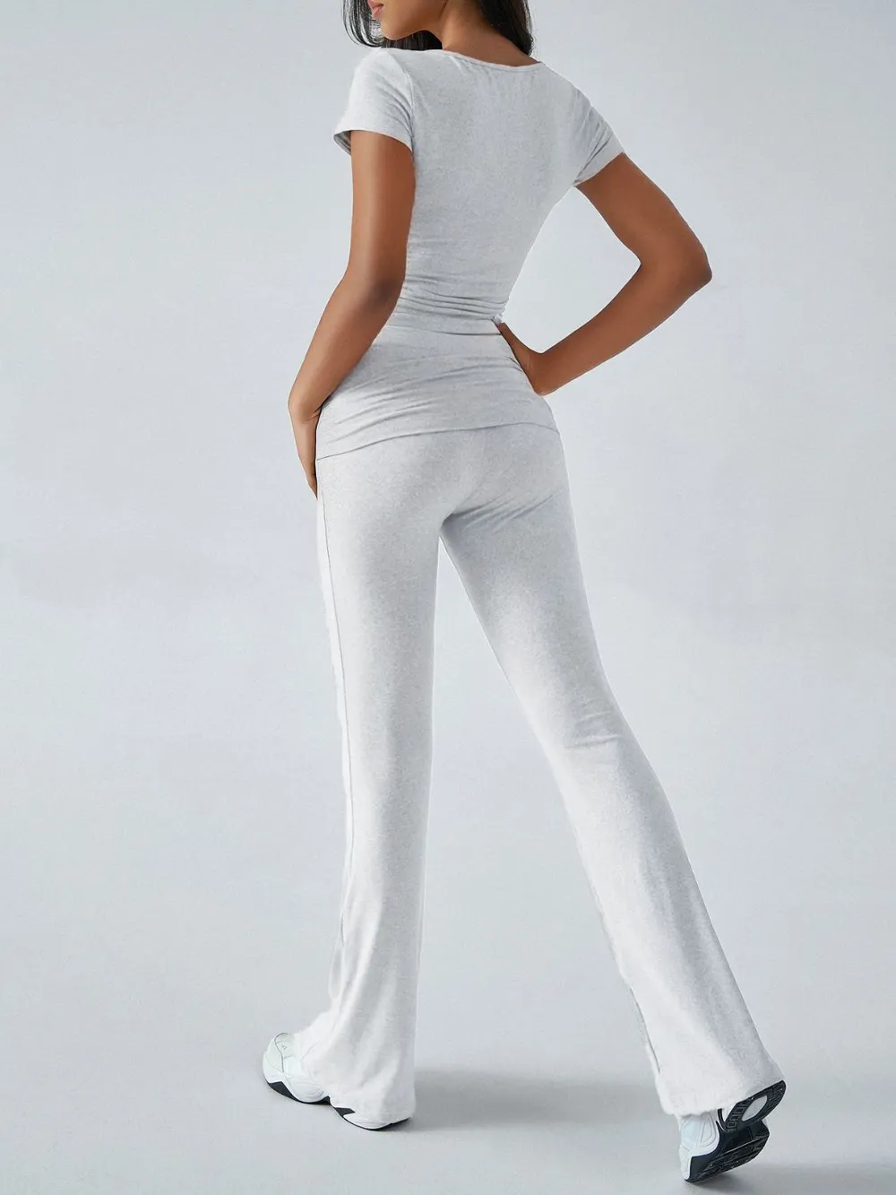 Short Sleeve Top and Bootcut Legging Set, image 7