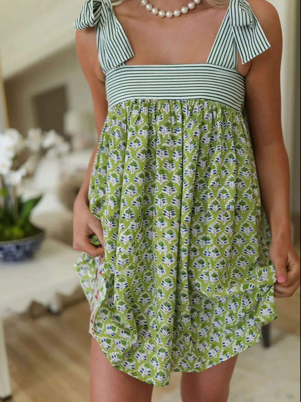 Floral Print Tie Shoulder Summer Dress, image 17