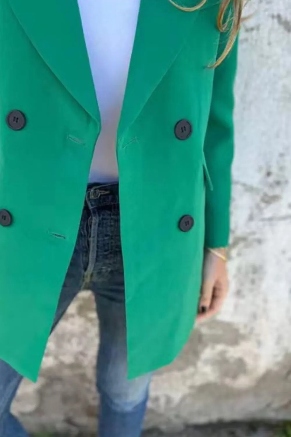 Full Size Collared Neck Long Sleeve Blazer, image 9