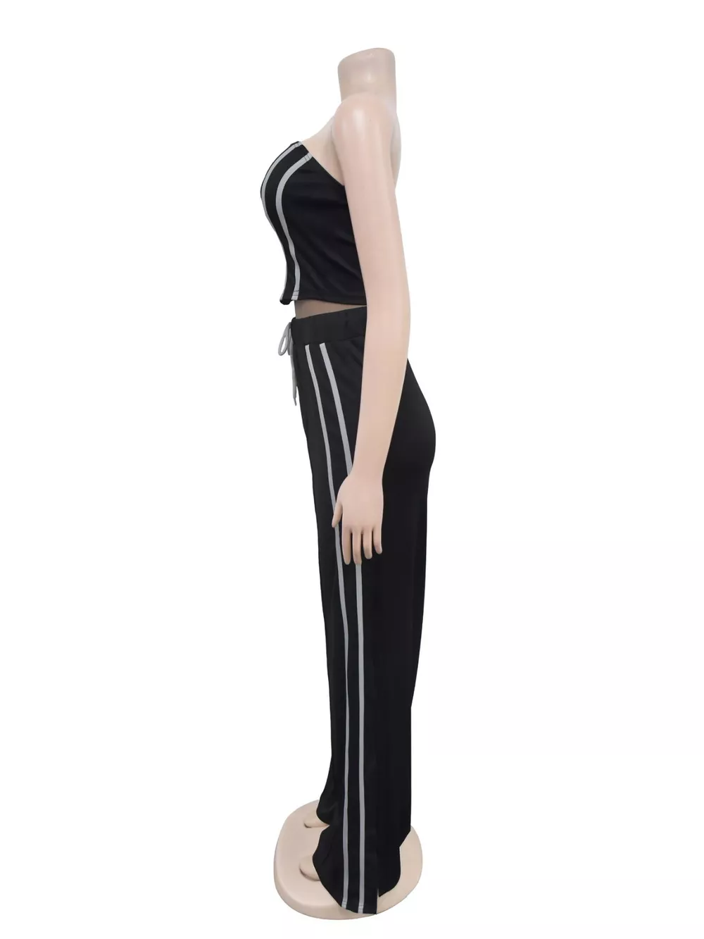 Sleeveless Tube Top and Wide Leg Pants Set, image 5
