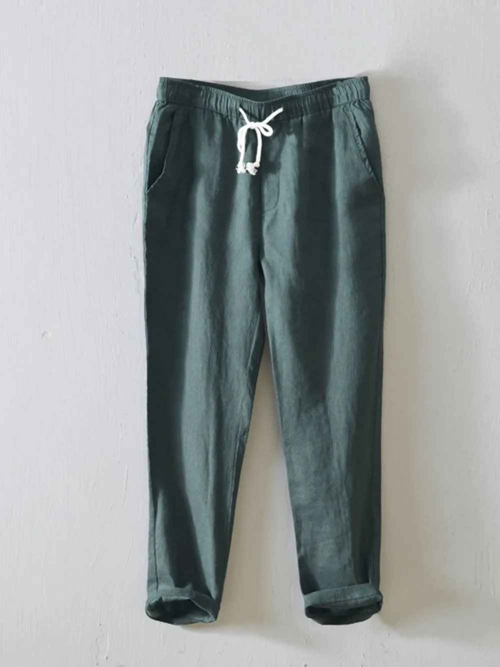 Men's Plus Size Drawstring Loose Fit Pants, image 4