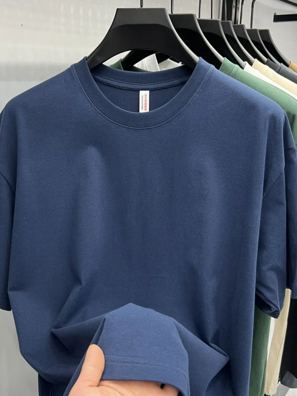 Men's Plus Size Round Neck Short Sleeve T-Shirt, image 5