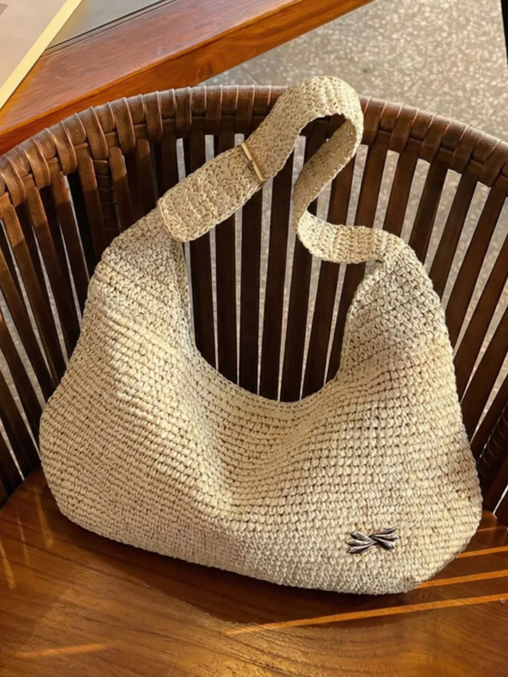 Woven Casual Beach Shoulder Bag, image 5
