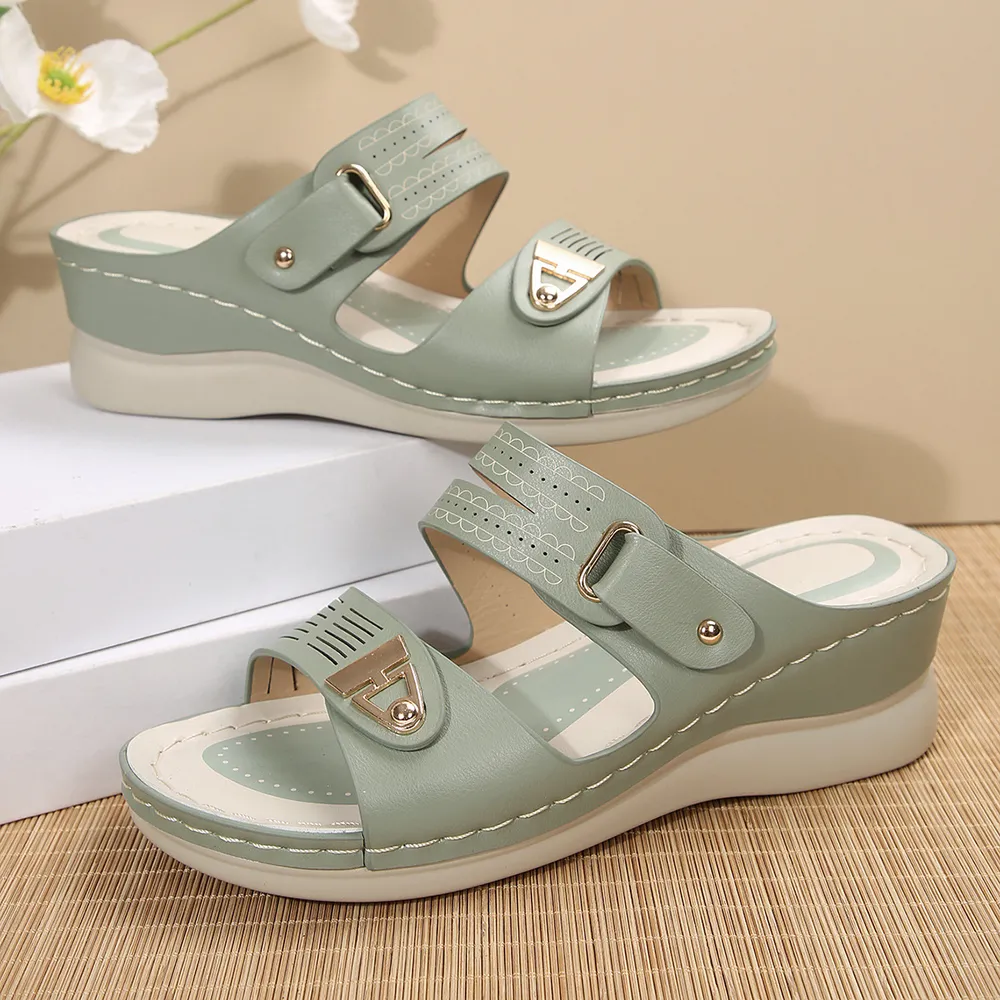 Open Toe Wedge Sandals, image 8