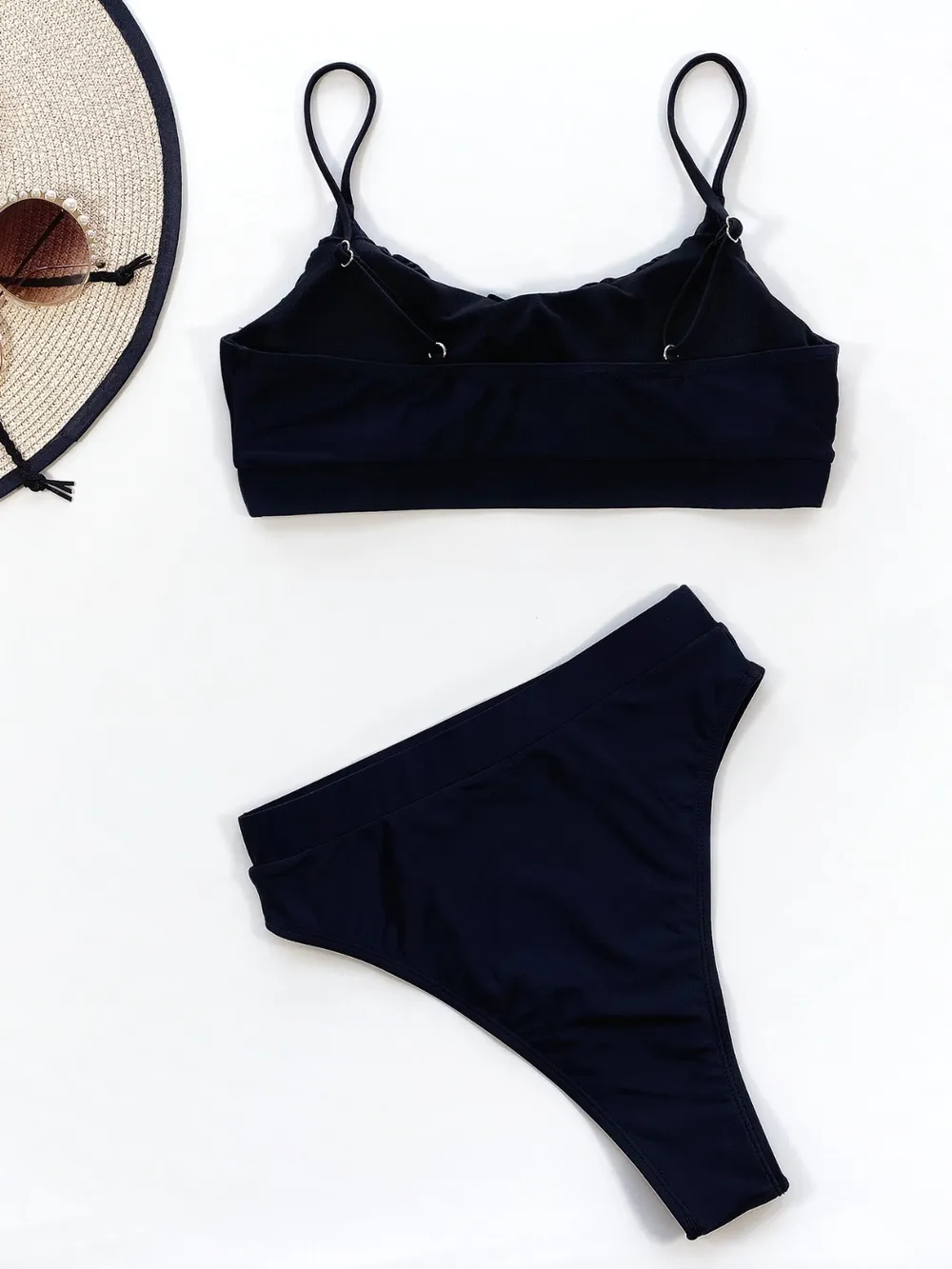 Adjustable Strap Ruched Two-Piece Swim Set, image 4