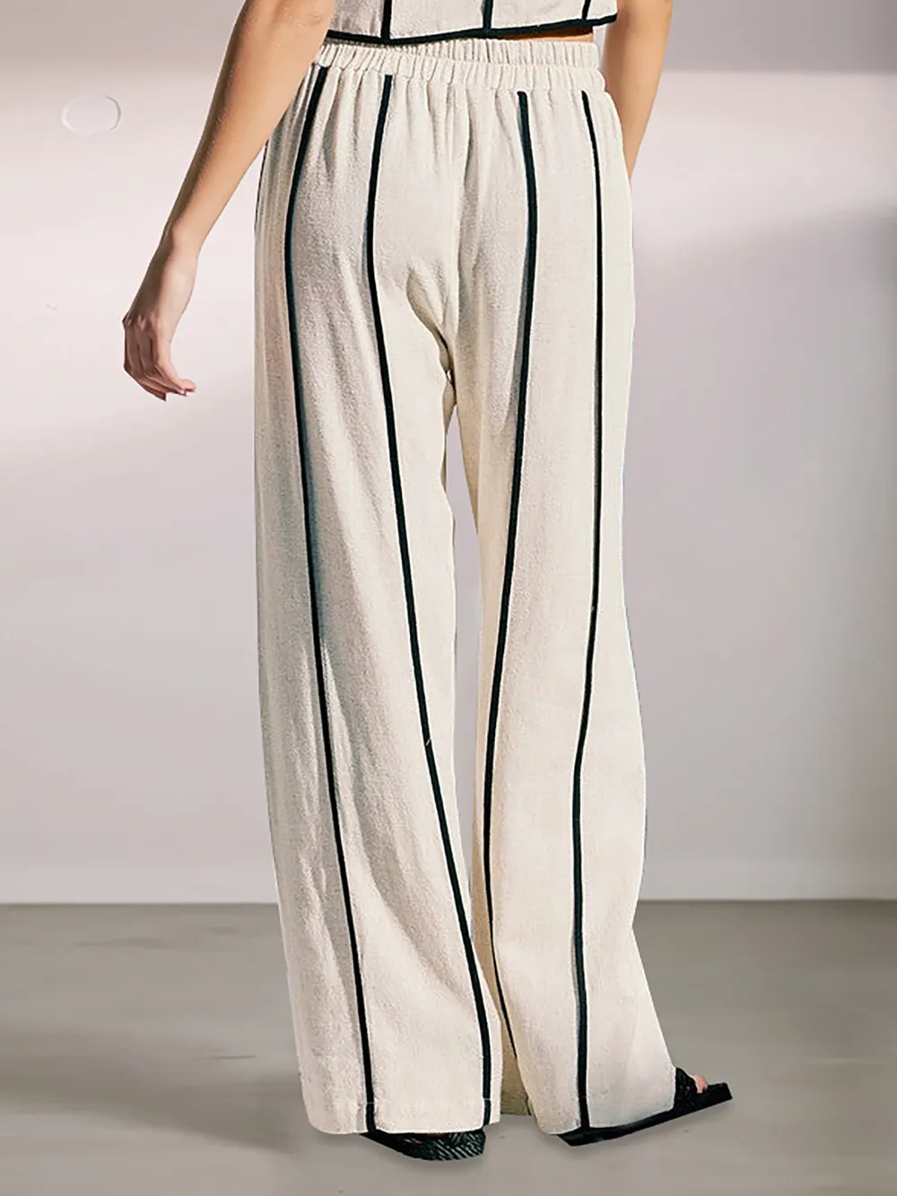 Stripe Vest and Pants Two-Piece Set, image 5