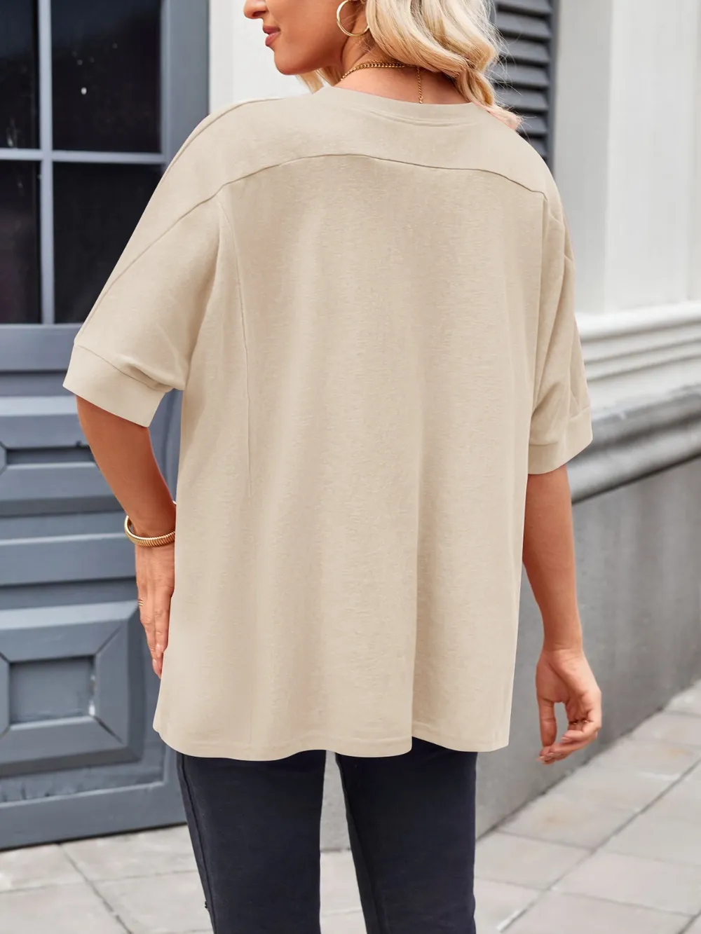 Round Neck Half Sleeve T-Shirt, image 7