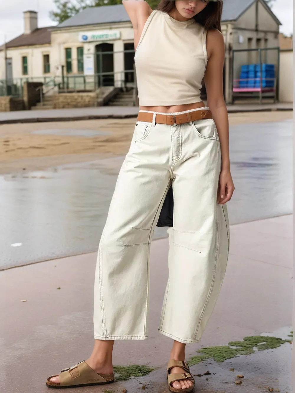 Wide Leg Relaxed Fit Jeans, image 14