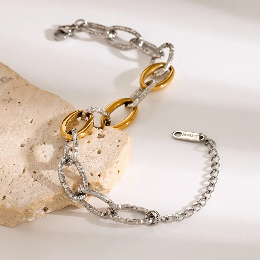 18K Gold-Plated Stainless Steel Bracelet, image 3