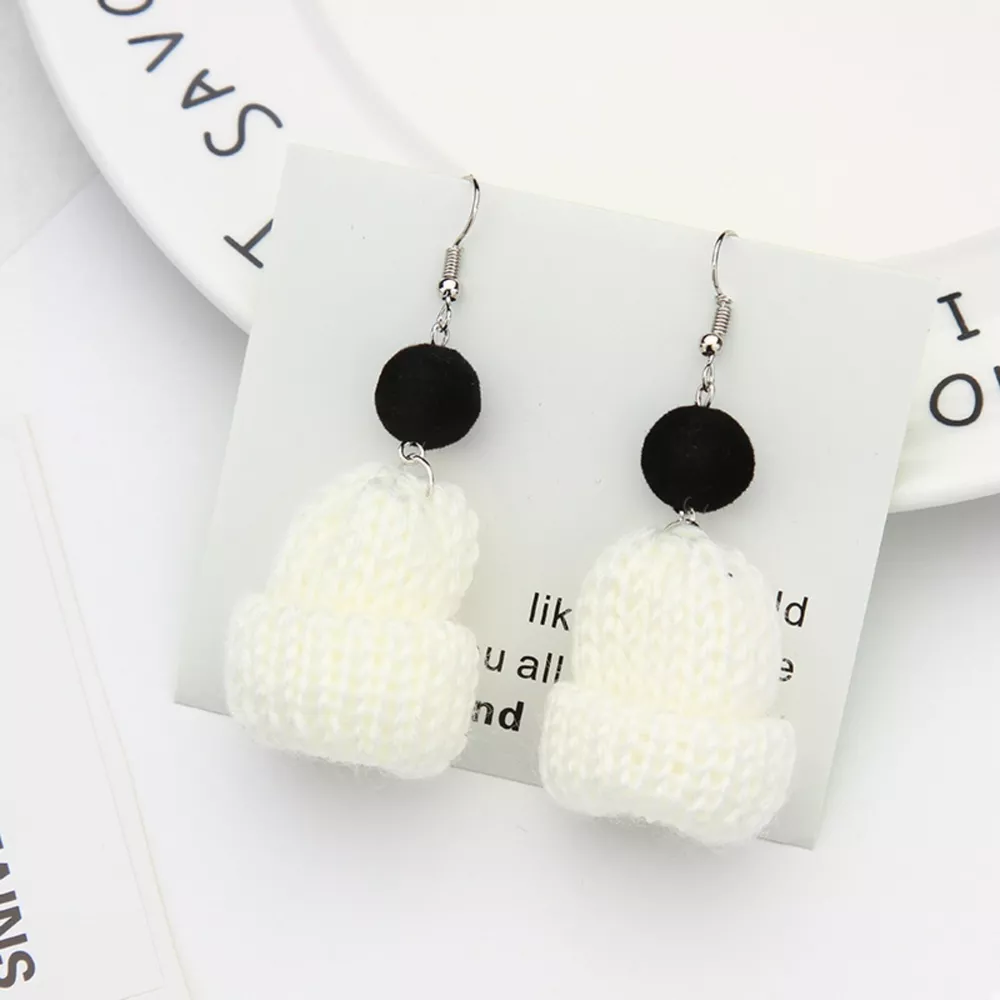Christmas Knitted Beanie Earrings, image 7
