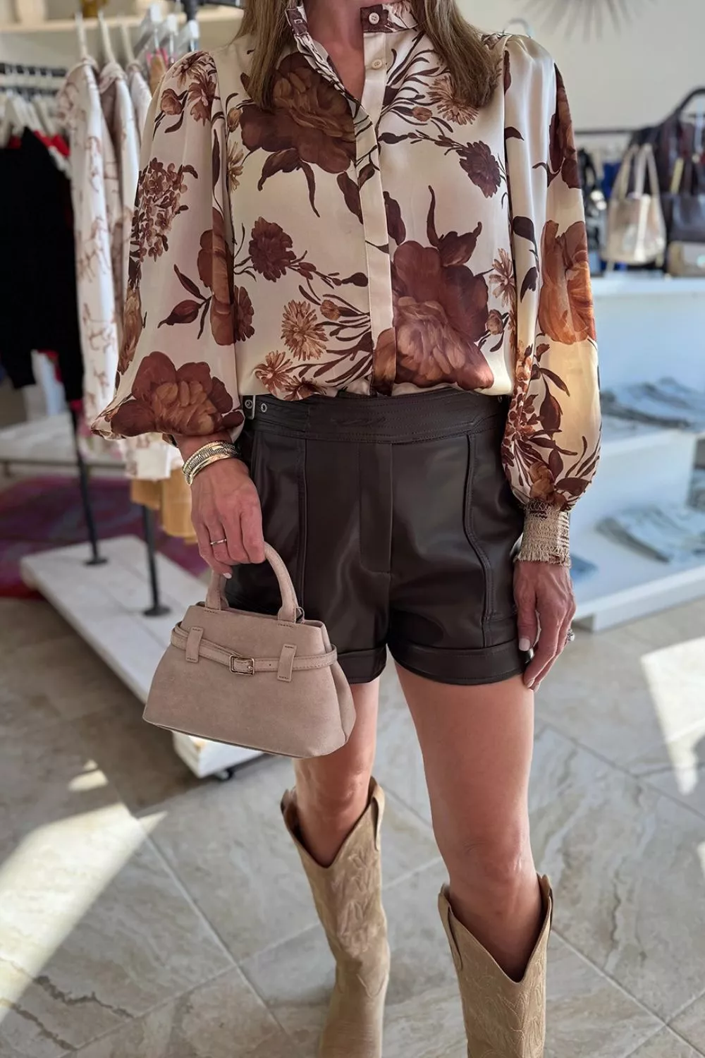 Floral Print Long Sleeve Shirt, image 4