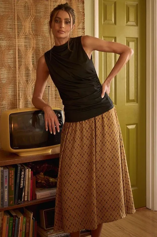 Printed Midi Skirt, image 6