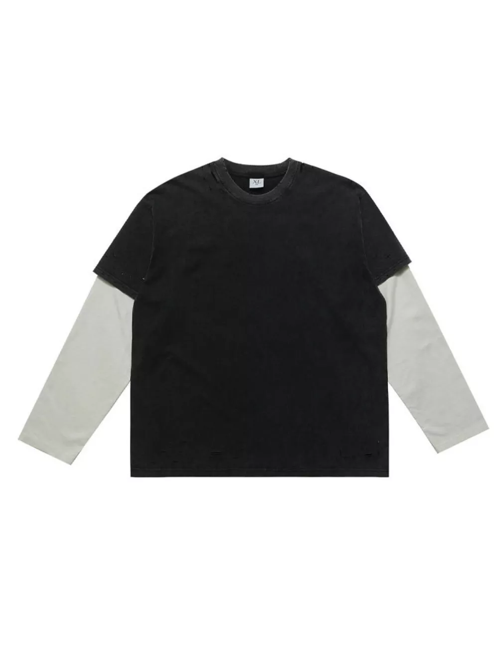Men's Fake Two-Piece Long Sleeve T-Shirt, image 5