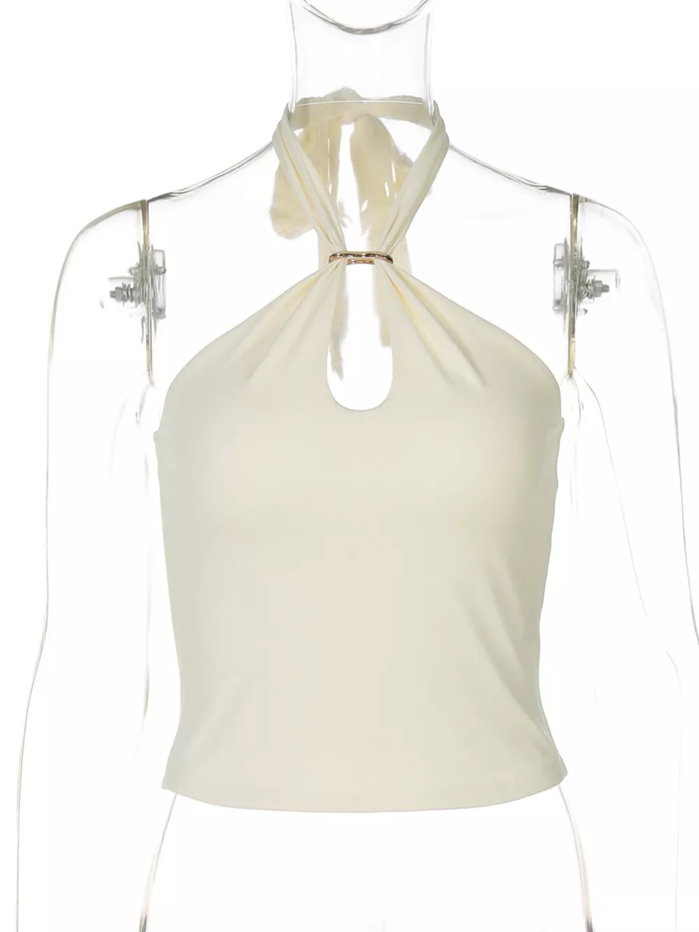 Halter Neck Cami with Keyhole Detail, image 14